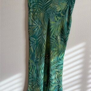 Jones New York Green Leaf Pattern Dress